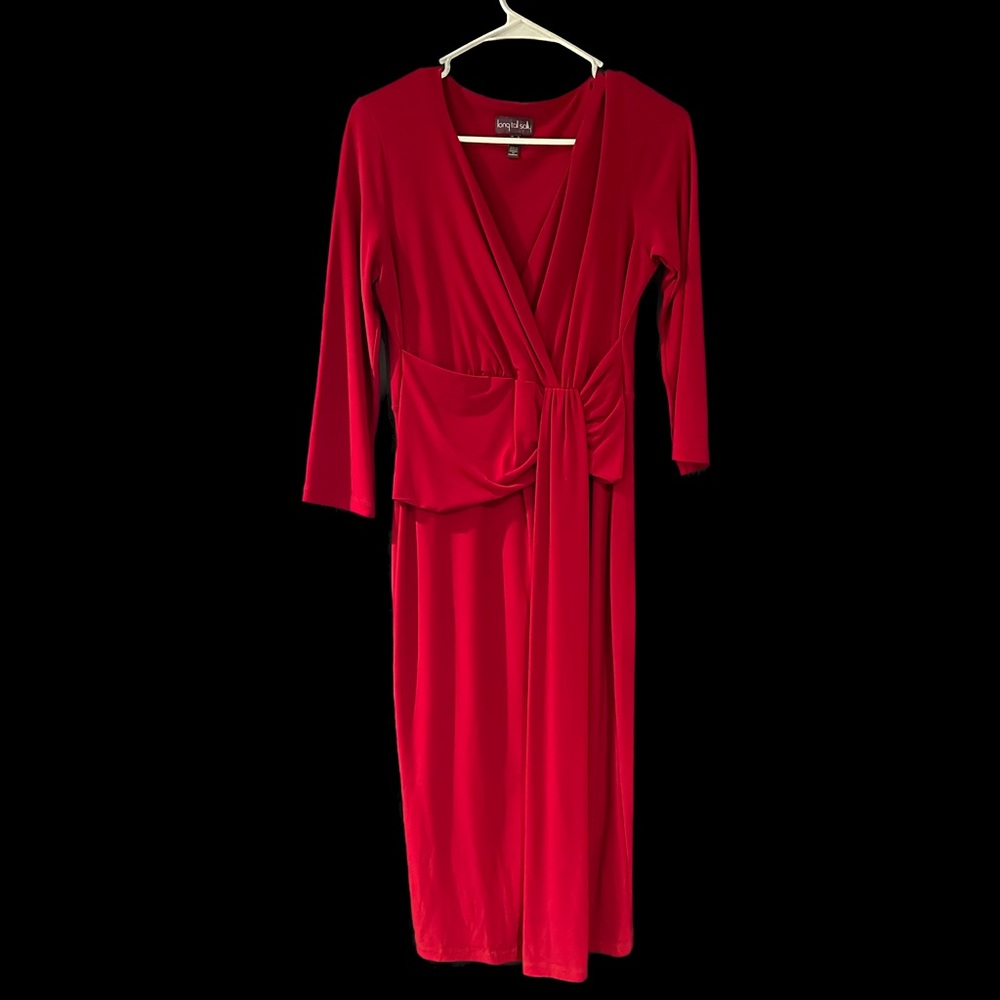 Long tall sally red holiday or work dress